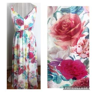 Torrid Chiffon Floral Maxi Dress
